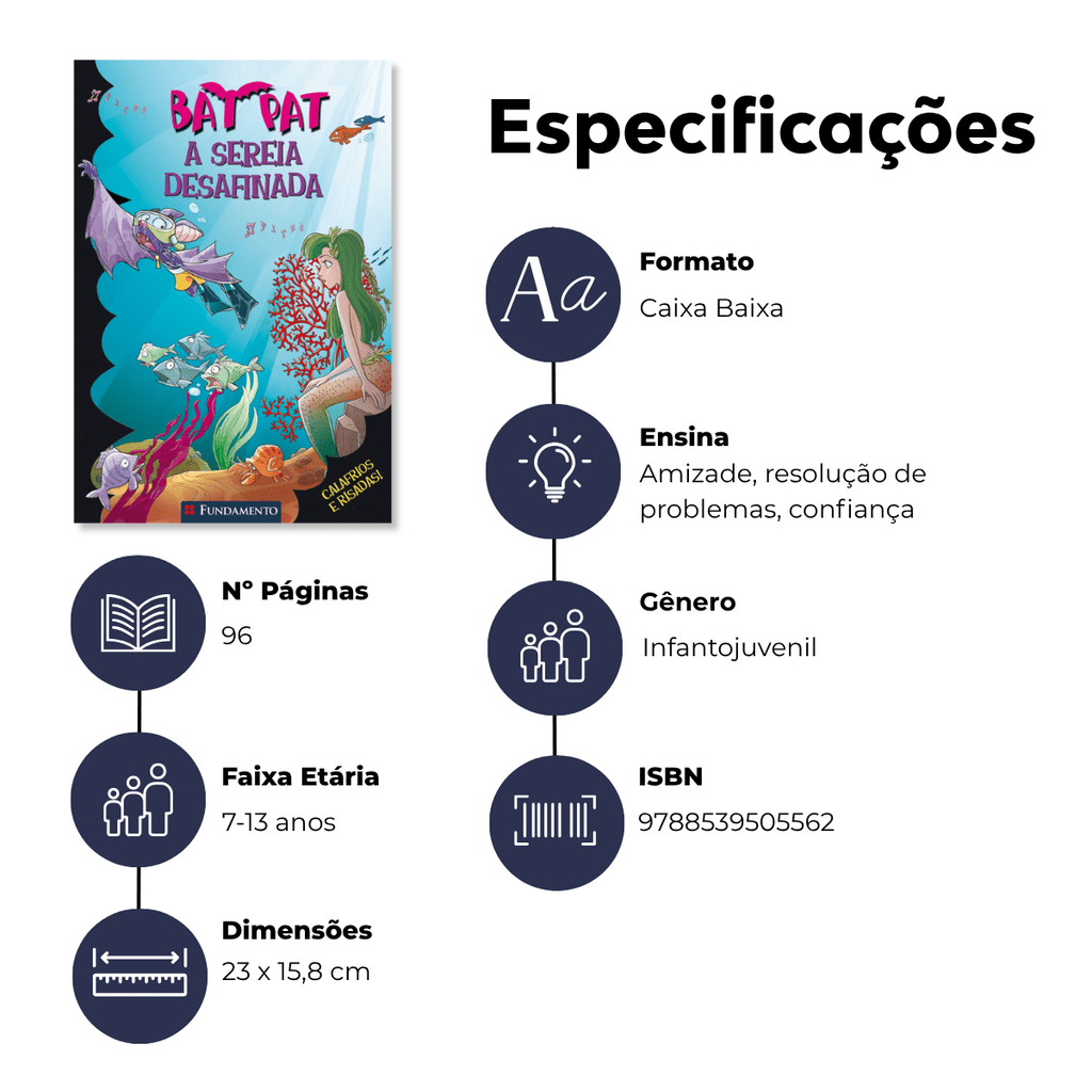 Bat Pat - a Sereia Desafinada - Editora Fundamento livro_infantil