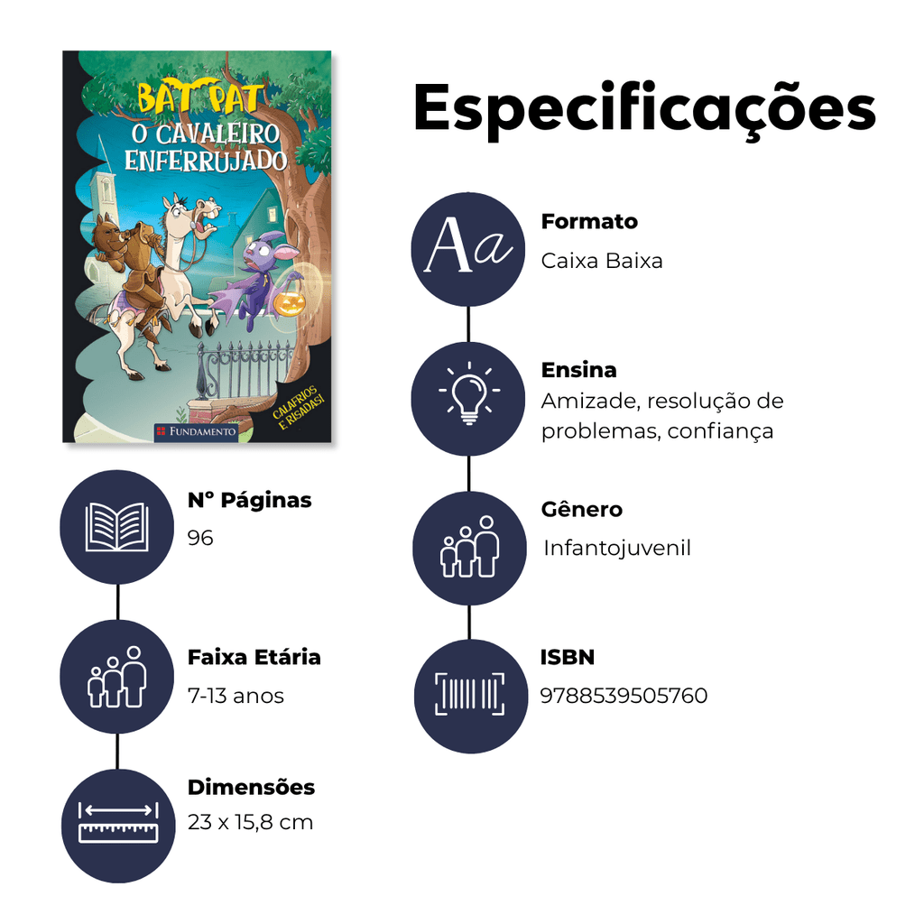 Bat Pat - o Cavaleiro Enferrujado - Editora Fundamento livro_infantil