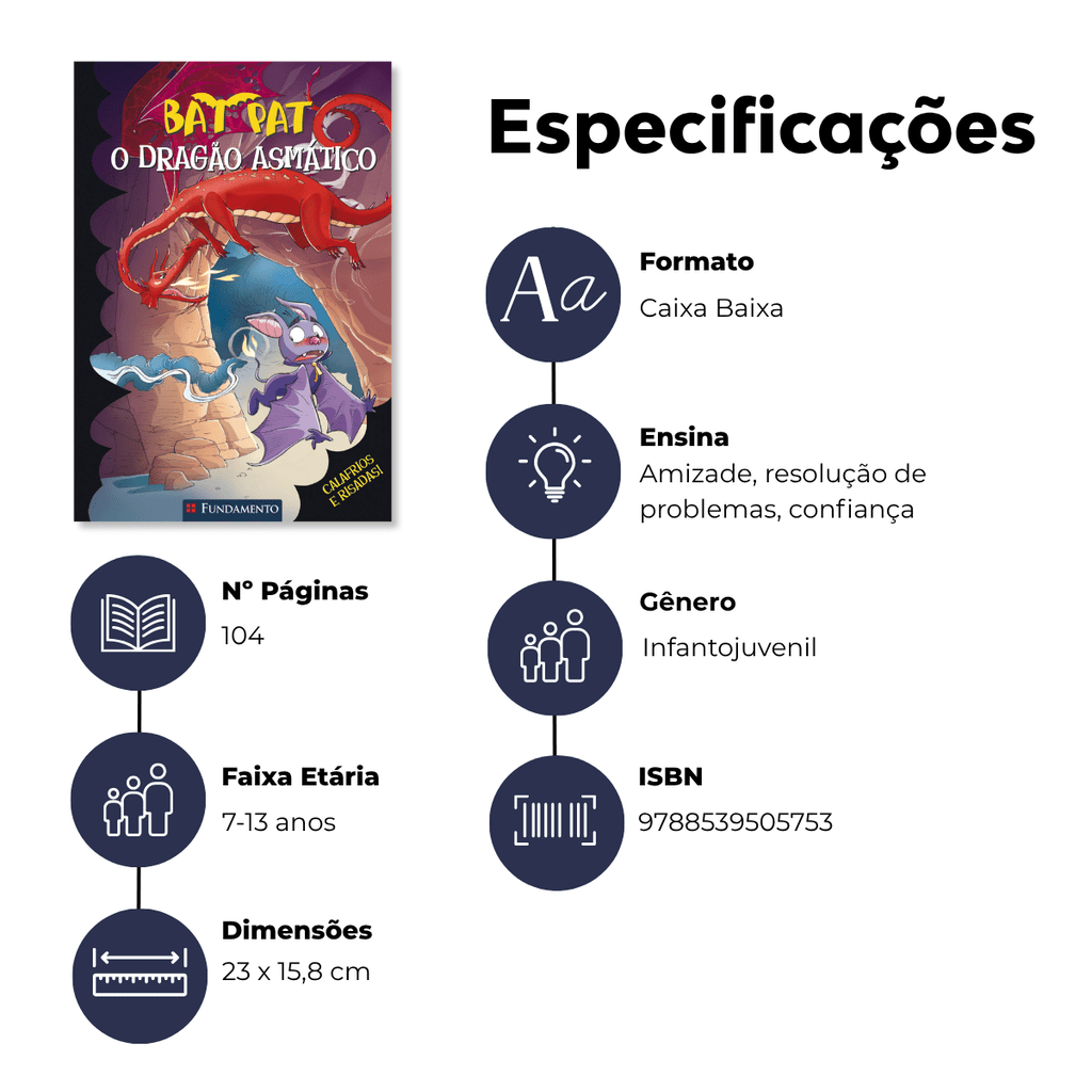 Bat Pat - o Dragão Asmático - Editora Fundamento livro_infantil