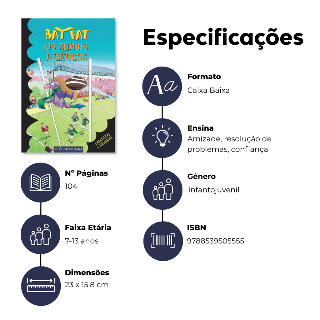 Bat Pat - Os Zumbis Atléticos - Editora Fundamento livro_infantil