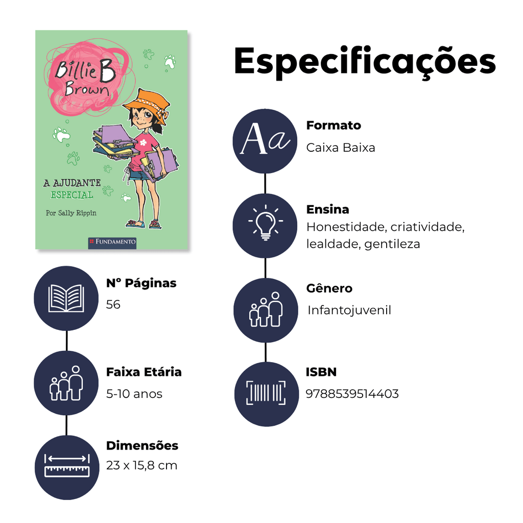 Billie B. Brown - a Ajudante Especial - Editora Fundamento livro_infantil