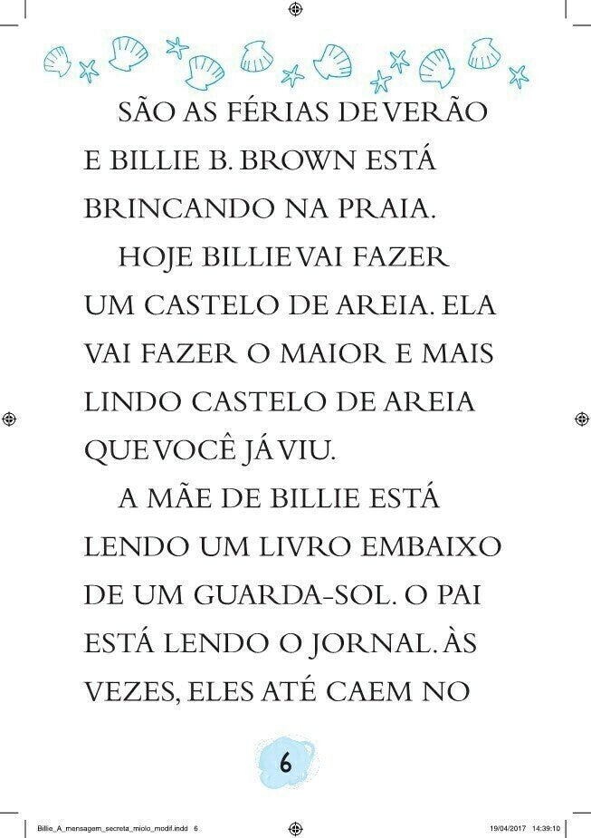 Billie B. Brown - a Mensagem Secreta - Editora Fundamento livro_infantil