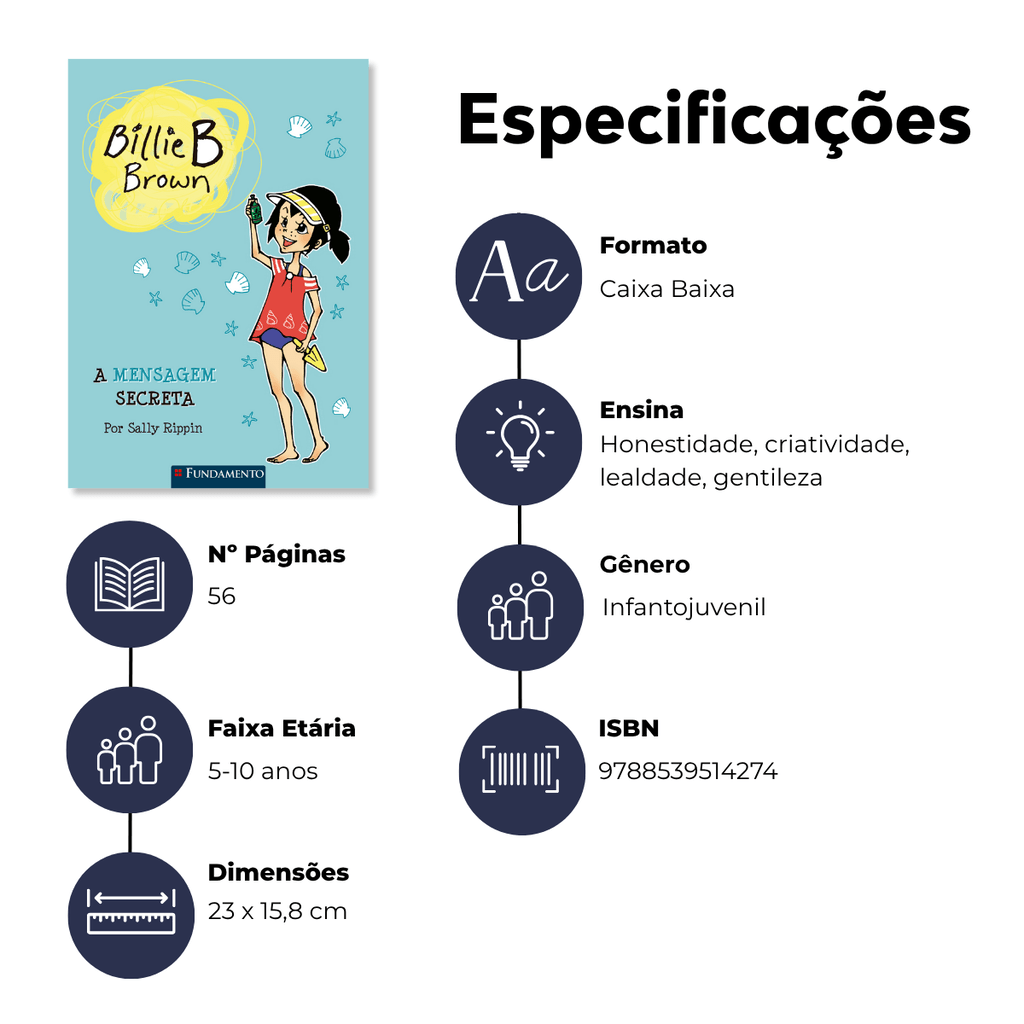 Billie B. Brown - a Mensagem Secreta - Editora Fundamento livro_infantil