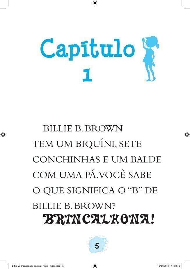 Billie B. Brown - a Mensagem Secreta - Editora Fundamento livro_infantil
