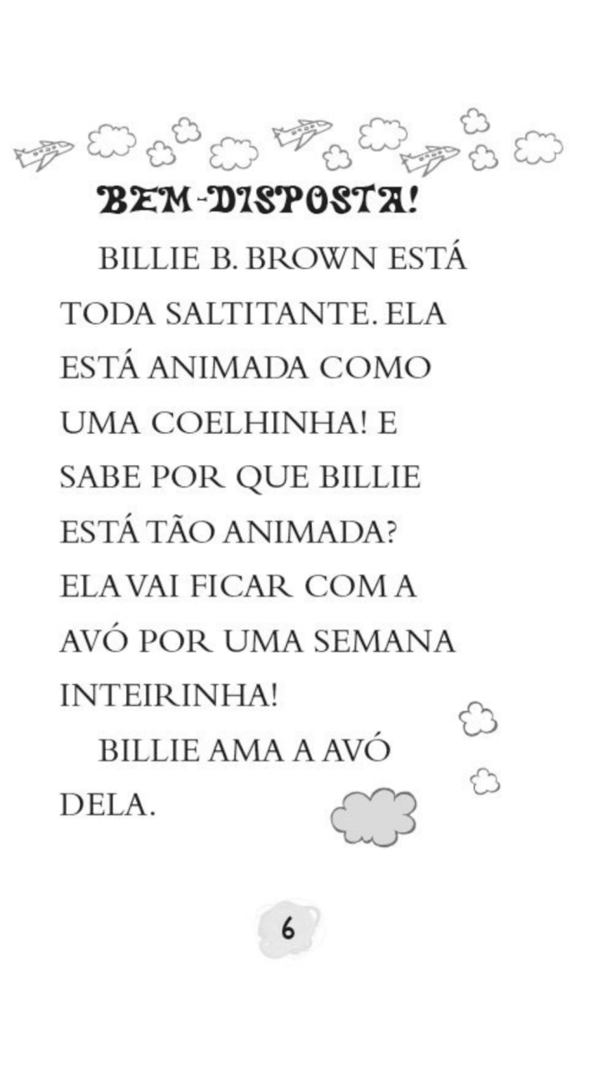 Billie B. Brown - a Viagem de Férias - Editora Fundamento livro_infantil