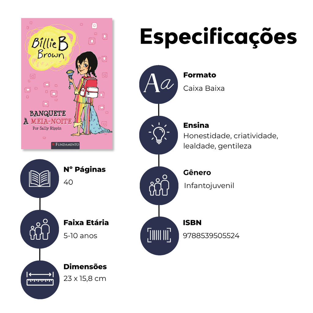 Billie B. Brown - Banquete À Meia - noite - Editora Fundamento livro_infantil