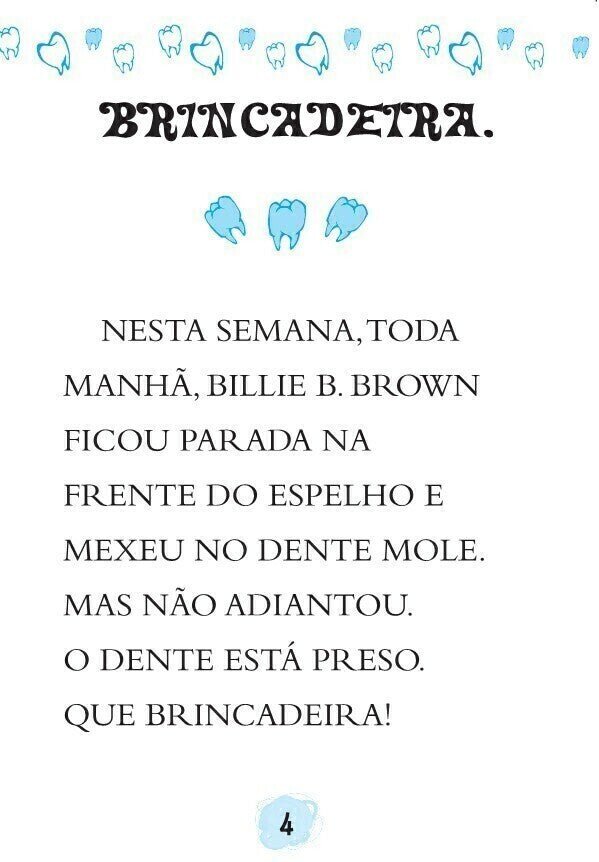 Billie B. Brown - Meu Dente Caiu! - Editora Fundamento livro_infantil
