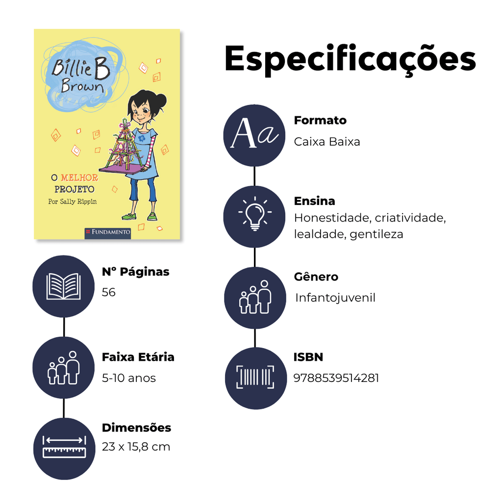 Billie B. Brown - o Melhor Projeto - Editora Fundamento livro_infantil