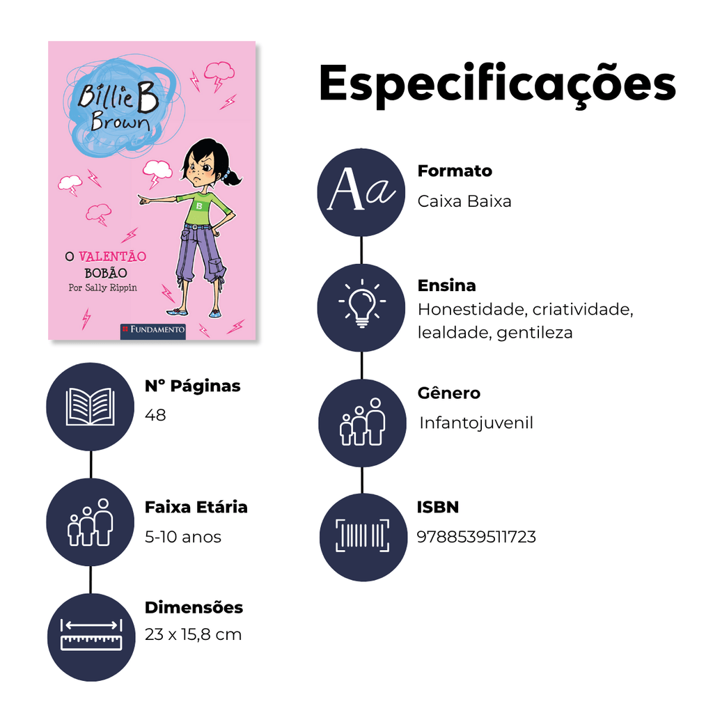 Billie B. Brown - o Valentão Bobão - Editora Fundamento livro_infantil