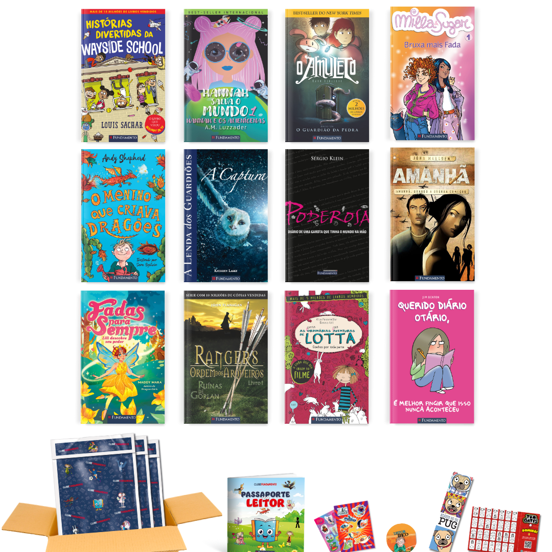 Box Fácil - 12 Livros (+10 Anos) Meninas - Editora Fundamento livro_infantil