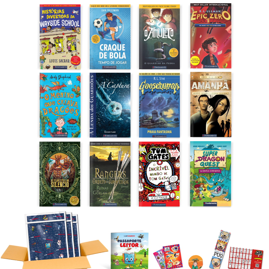 Box Fácil - 12 Livros (+10 Anos) Meninos - Editora Fundamento livro_infantil