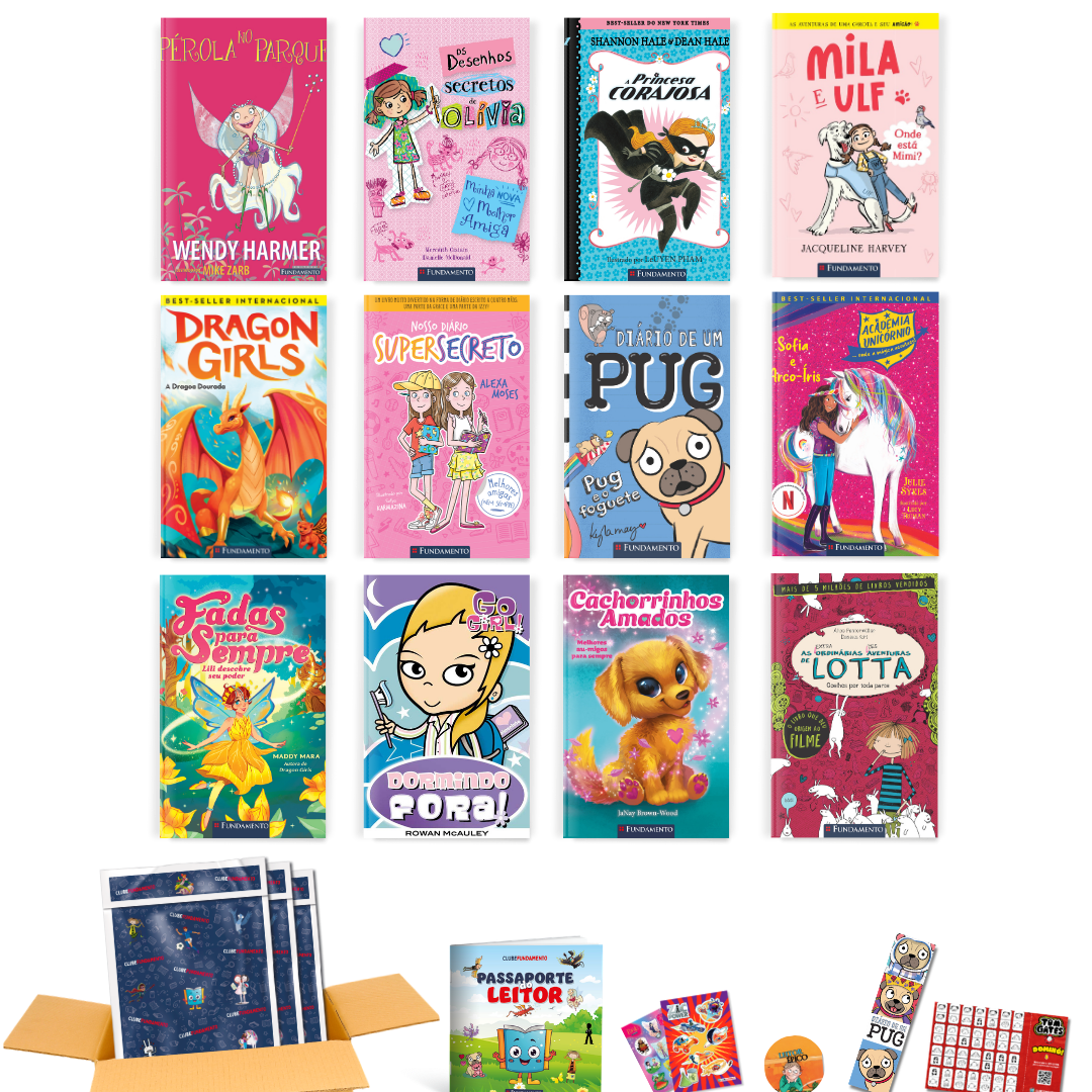 Box Fácil - 12 Livros (7 a 9 Anos) Meninas - Editora Fundamento livro_infantil