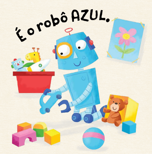 Brincando de Esconde - esconde com Os Robôs - Editora Fundamento livro_infantil