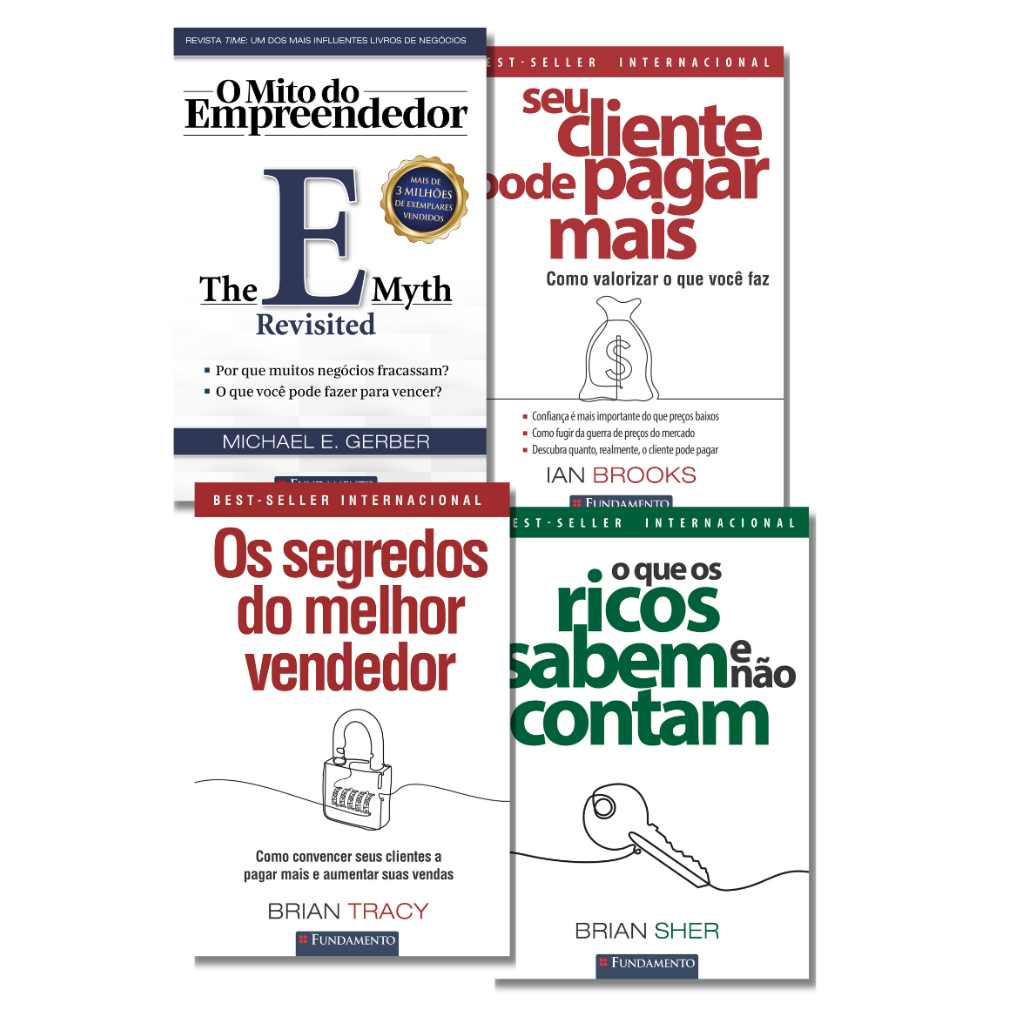 Kit Empreendedor de Sucesso - 4 Livros