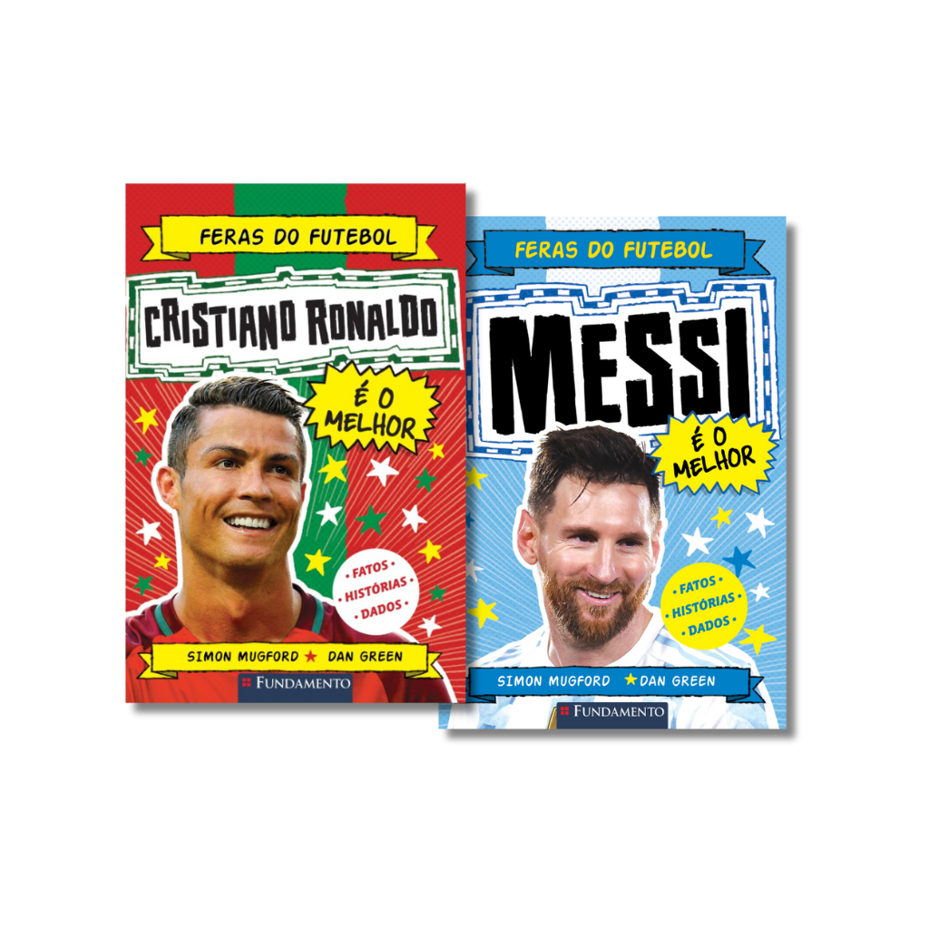 Kit Feras do Futebol - 2 Livros (CR7 e Messi)