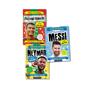 Kit Feras do Futebol - 3 Livros (CR7 + Messi + Neymar)