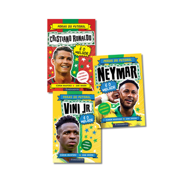 Kit Feras do Futebol - 03 Livros (CR7 + Vini Jr + Neymar)