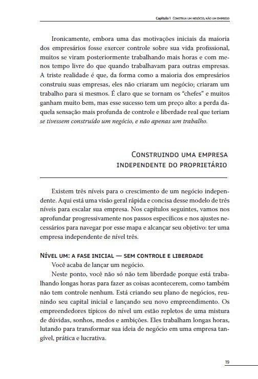 Construa Um Negócio, Não Um Emprego - Editora Fundamento livro_infantil
