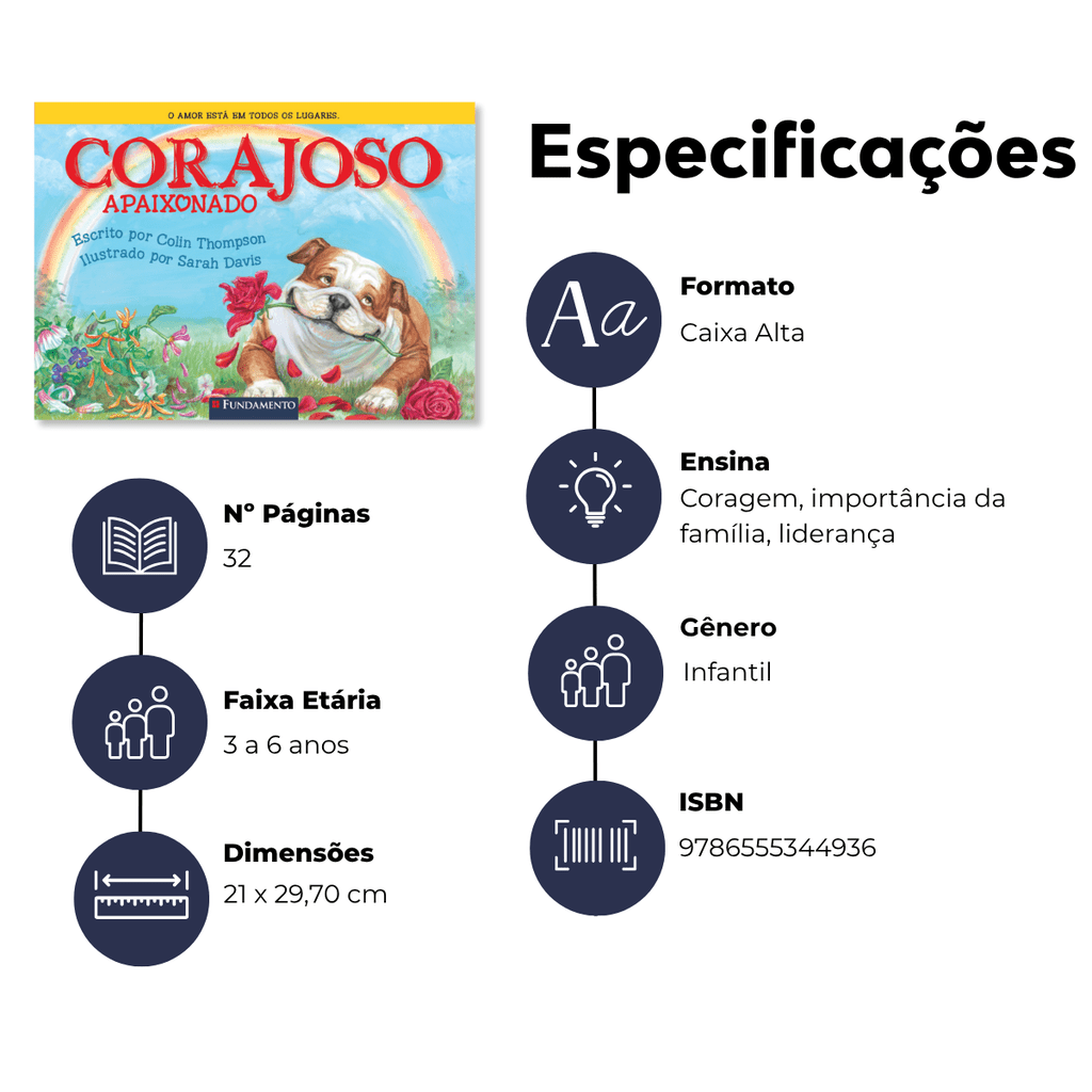 Corajoso Apaixonado - Editora Fundamento livro_infantil
