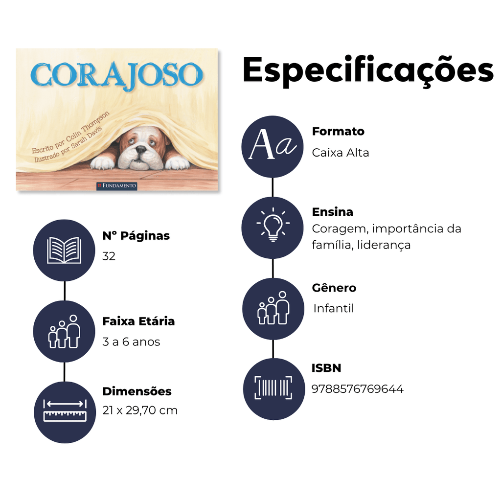 Corajoso - Editora Fundamento livro_infantil