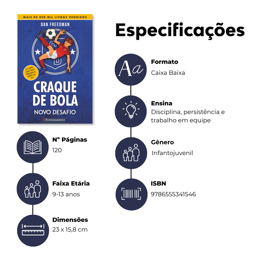 Craque de Bola - Novo Desafio - Editora Fundamento livro_infantil