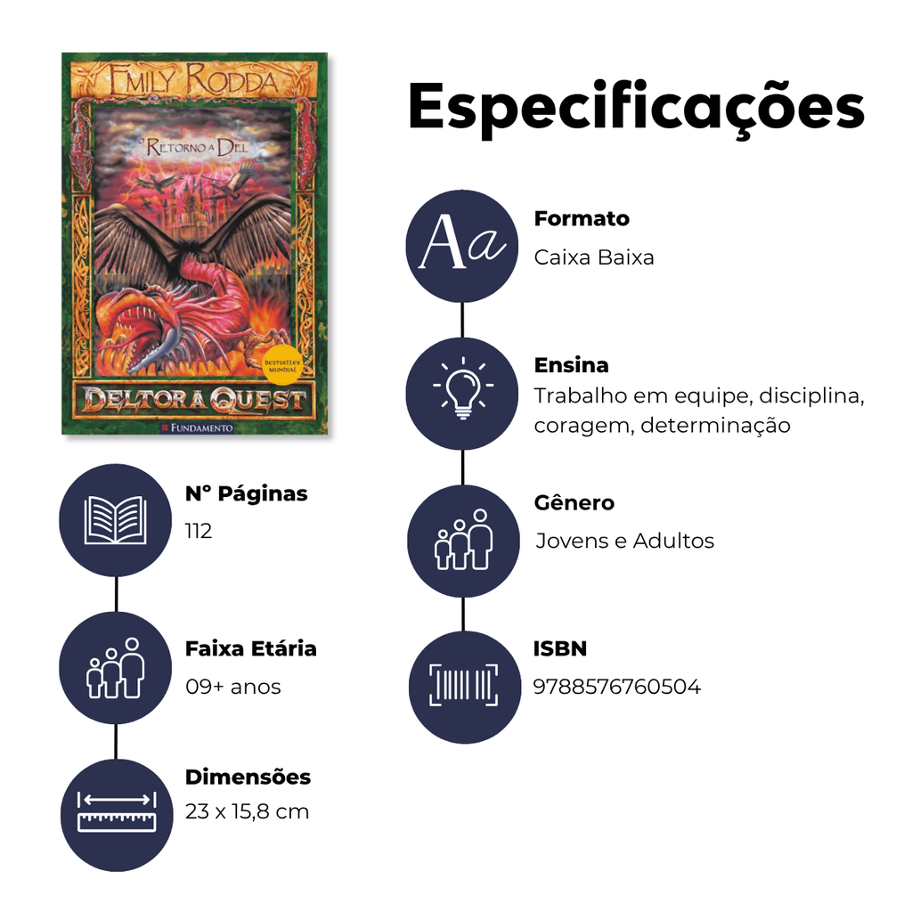 Deltora 1.8 - o Retorno a Del - Editora Fundamento livro_infantil
