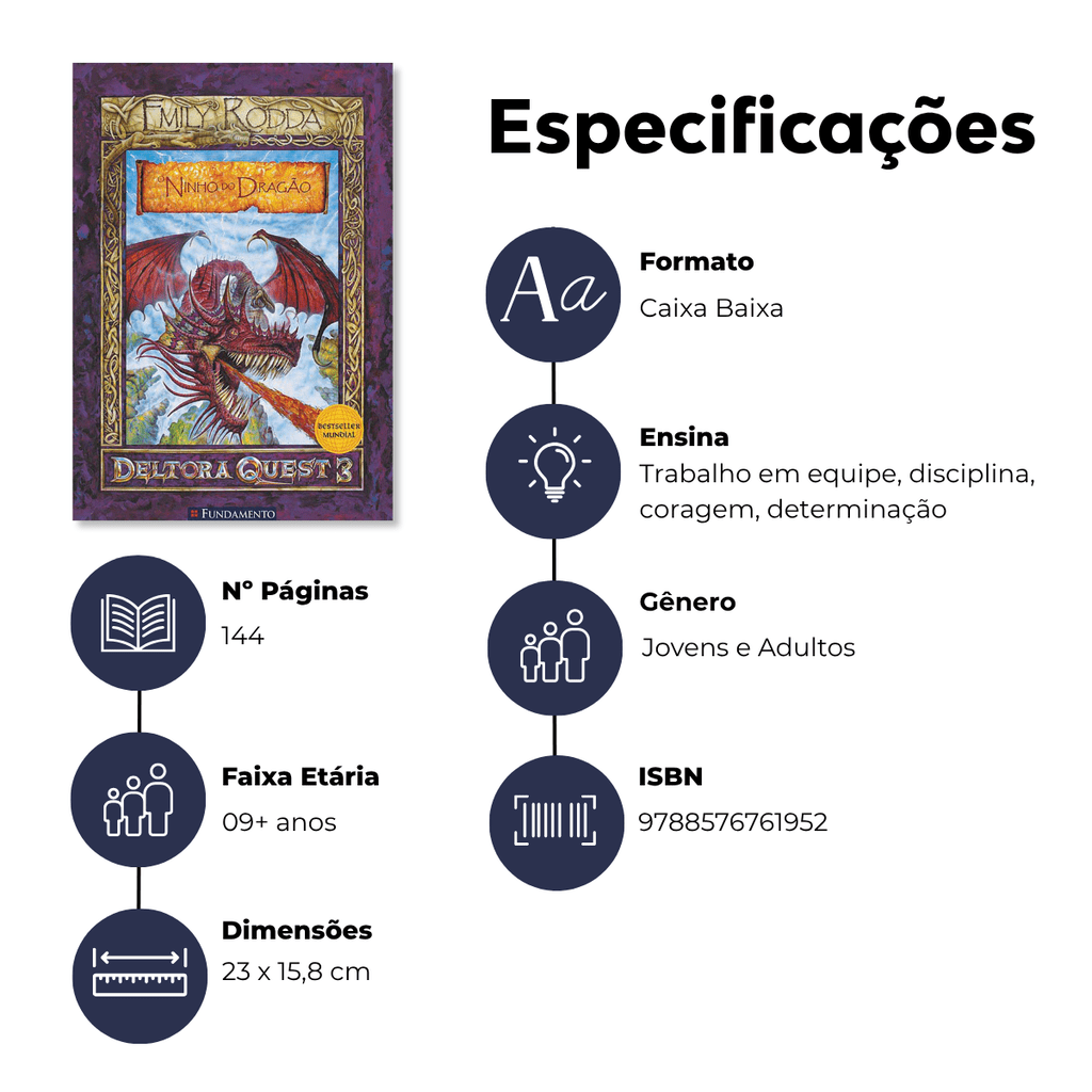 Deltora 3.1 - o Ninho do Dragão - Editora Fundamento livro_infantil