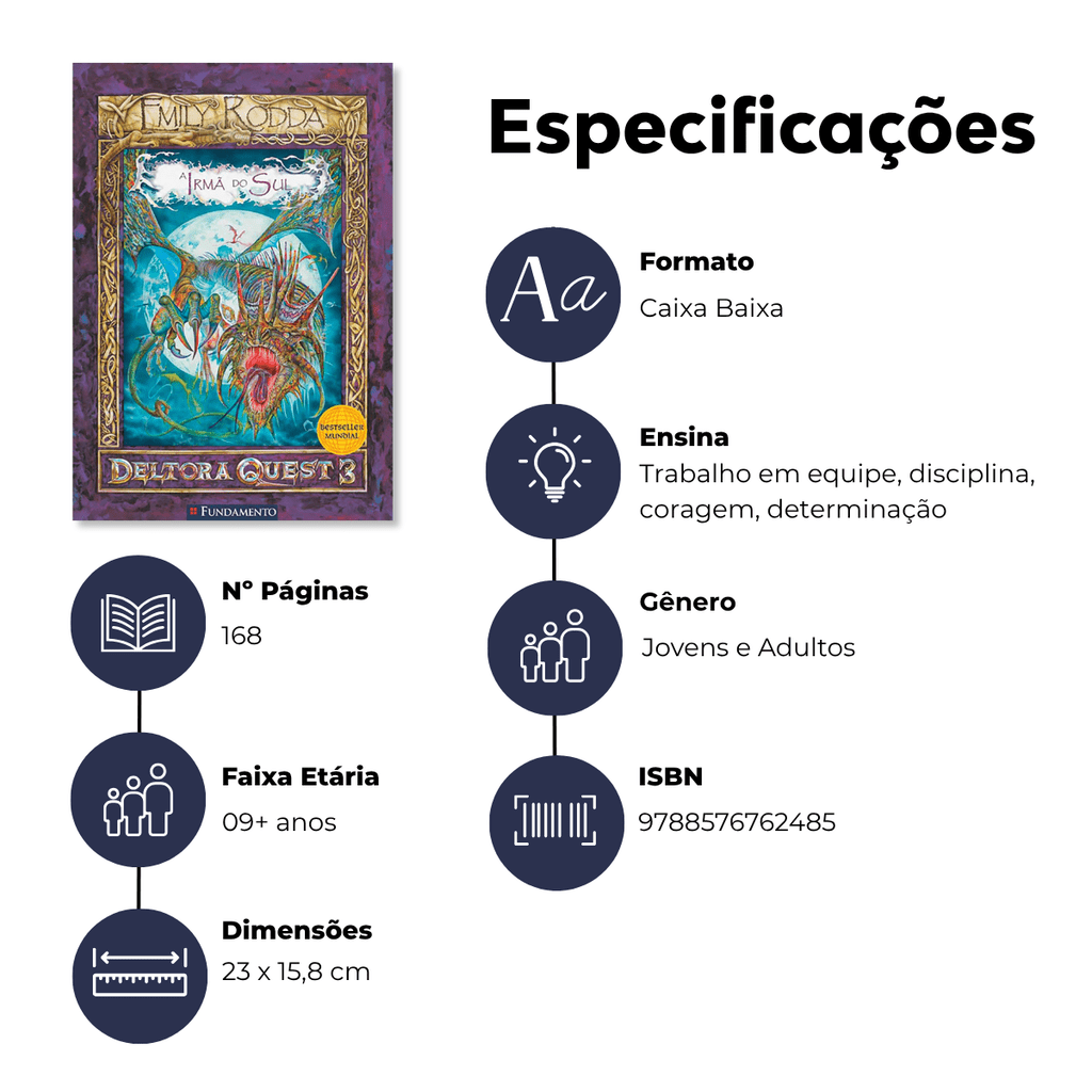 Deltora 3.4 - a Irmã do Sul - Editora Fundamento livro_infantil