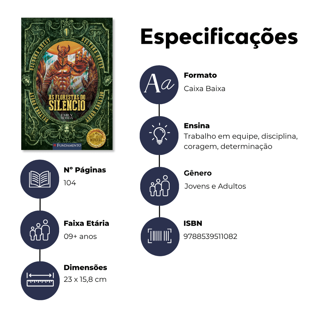 Deltora Quest 1.1 - As Florestas do Silêncio - Editora Fundamento livro_infantil