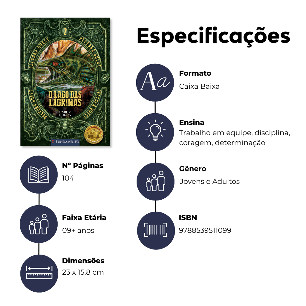 Deltora Quest 1.2 - o Lago das Lágrimas - Editora Fundamento livro_infantil