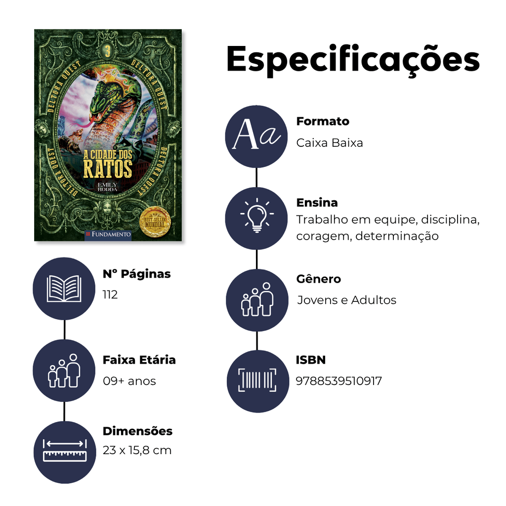 Deltora Quest 1.3 - a Cidade dos Ratos - Editora Fundamento livro_infantil