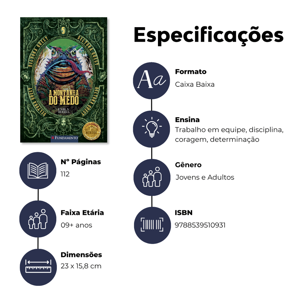 Deltora Quest 1.5 - a Montanha do Medo - Editora Fundamento livro_infantil