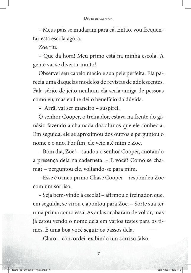 Diário de Um Ninja 1 - Editora Fundamento livro_infantil