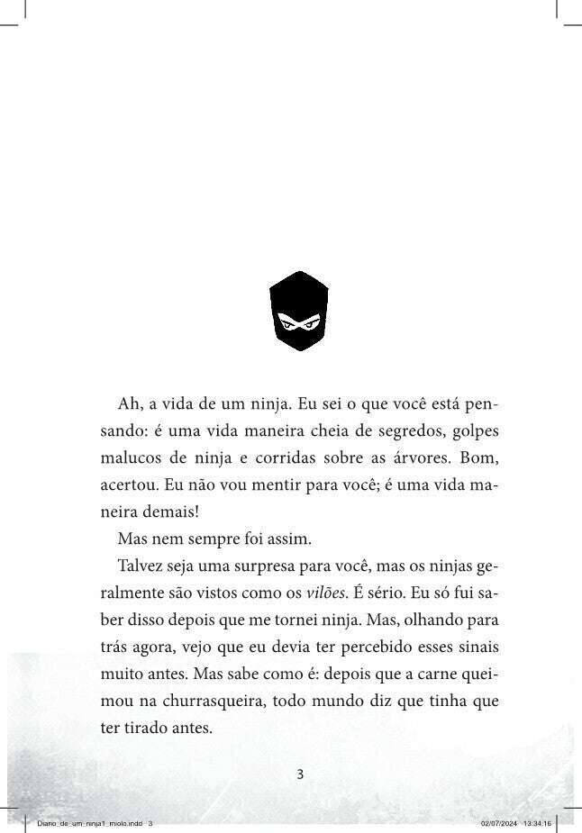 Diário de Um Ninja 1 - Editora Fundamento livro_infantil