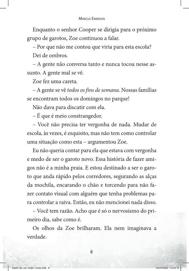 Diário de Um Ninja 1 - Editora Fundamento livro_infantil