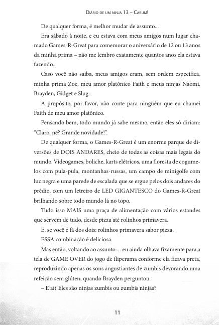Diário de Um Ninja 13: Cabum! - Editora Fundamento livro_infantil