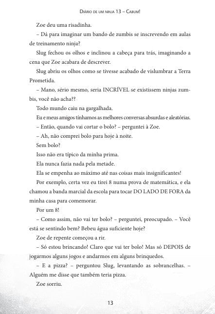 Diário de Um Ninja 13: Cabum! - Editora Fundamento livro_infantil