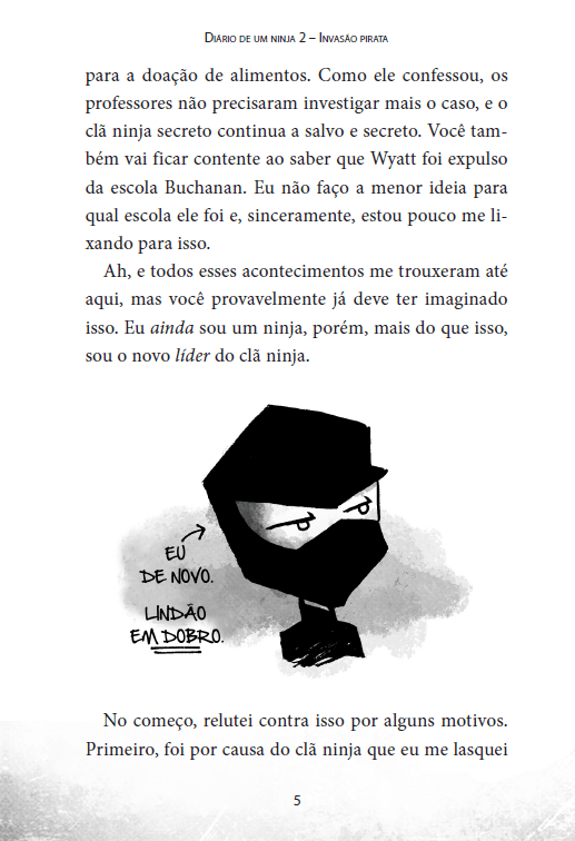 Diário de Um Ninja 2: Invasão Pirata - Editora Fundamento livro_infantil