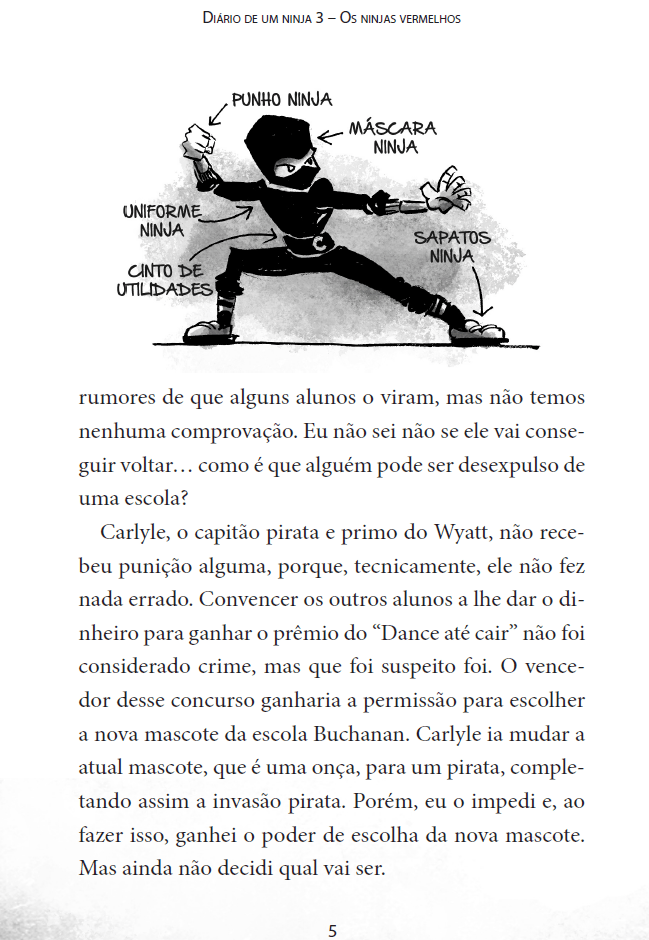 Diário de Um Ninja 3: Os Ninjas Vermelhos - Editora Fundamento livro_infantil