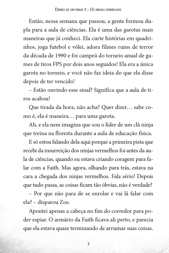 Diário de Um Ninja 3: Os Ninjas Vermelhos - Editora Fundamento livro_infantil