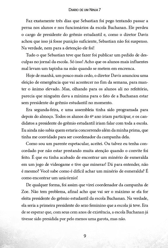 Diário de Um Ninja 7: Os Caçadores de Confusão - Editora Fundamento livro_infantil