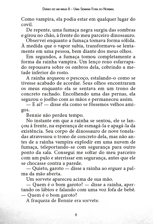 Diário de Um Ninja 8: Uma Semana Fora do Normal - Editora Fundamento livro_infantil