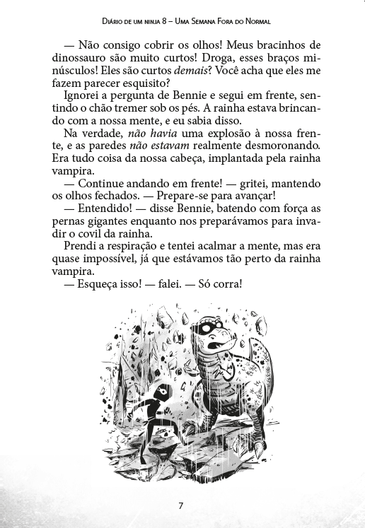 Diário de Um Ninja 8: Uma Semana Fora do Normal - Editora Fundamento livro_infantil
