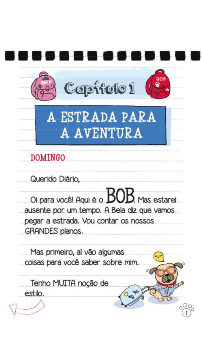 Diário de Um Pug: a Viagem do Bob - Editora Fundamento livro_infantil