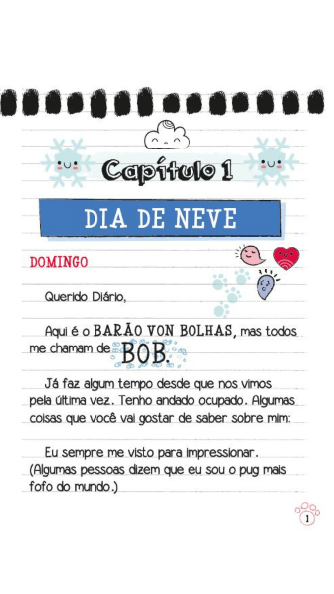 Diário de Um Pug : Um Pug na Neve - Editora Fundamento livro_infantil