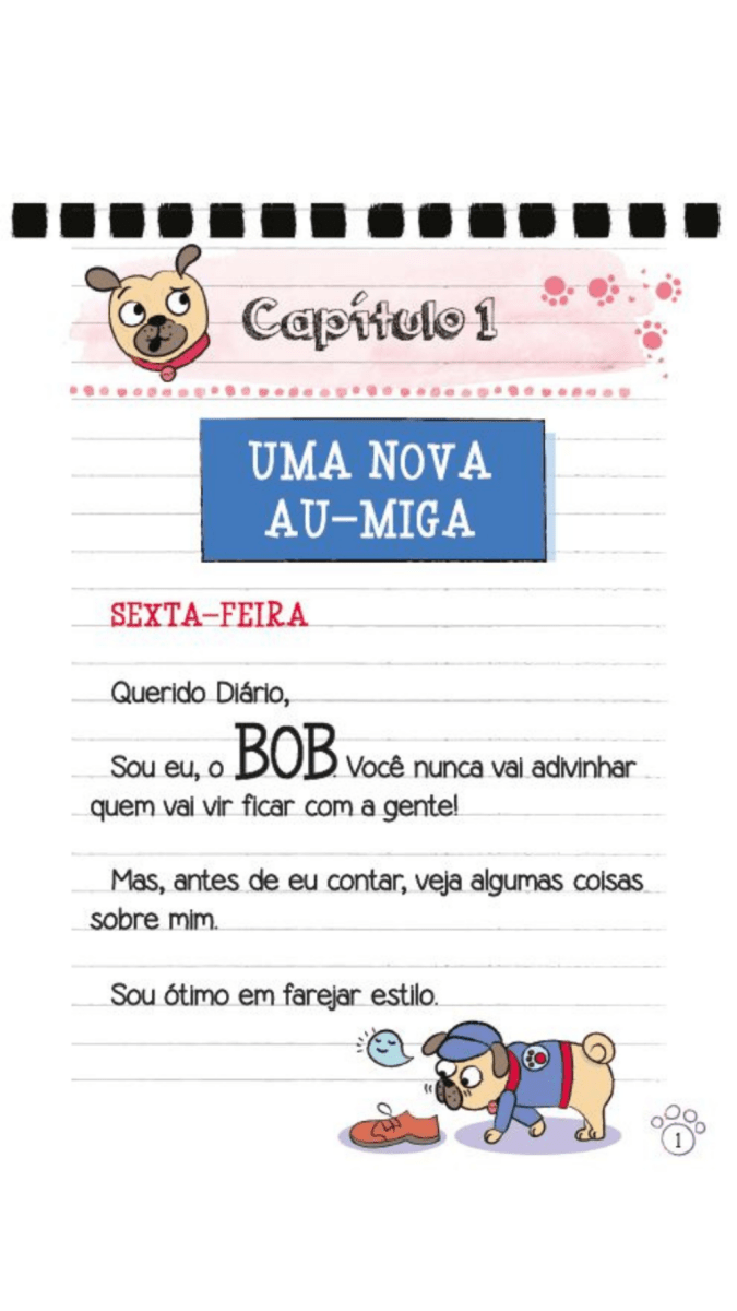 Diário de Um Pug: Uma Nova Filhote - Editora Fundamento livro_infantil