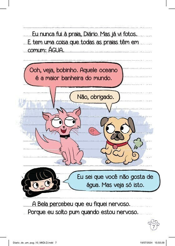 Diário de Um Pug: Pug na Praia