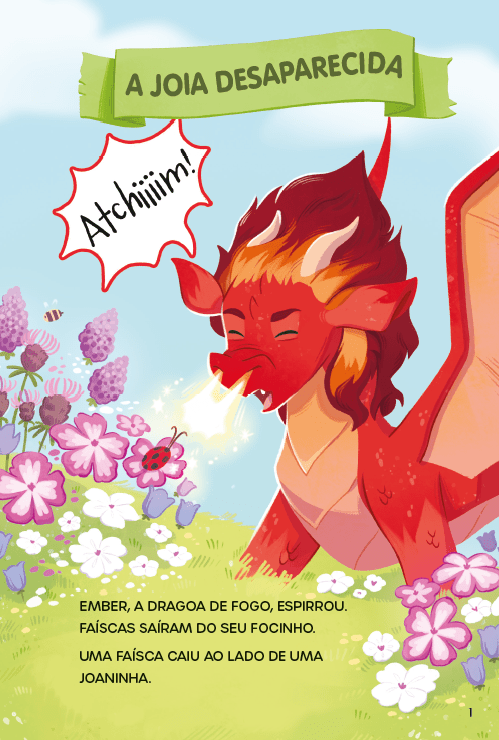 Dragon Hill 01: Ember, a Dragoa de Fogo - Editora Fundamento livro_infantil