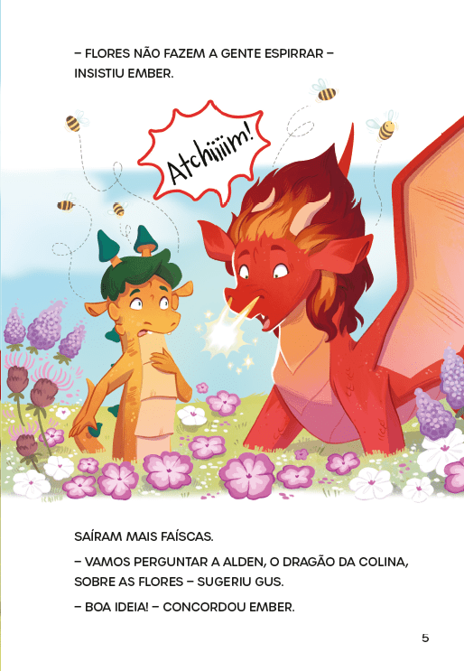 Dragon Hill 01: Ember, a Dragoa de Fogo - Editora Fundamento livro_infantil