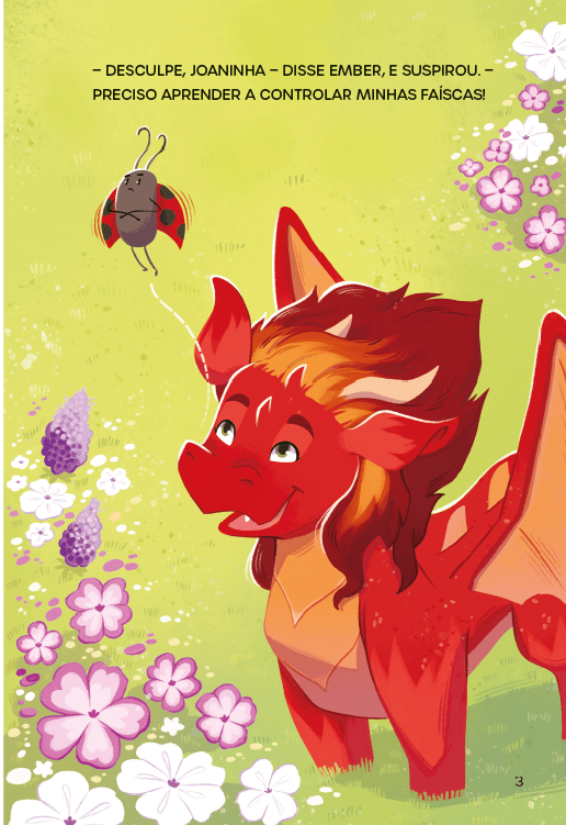 Dragon Hill 01: Ember, a Dragoa de Fogo - Editora Fundamento livro_infantil